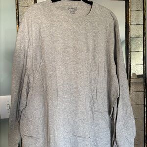 L.L. Bean Men's Heather Gray Long Sleeve Tee